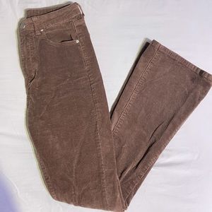Brown Corduroy Flared Pants
